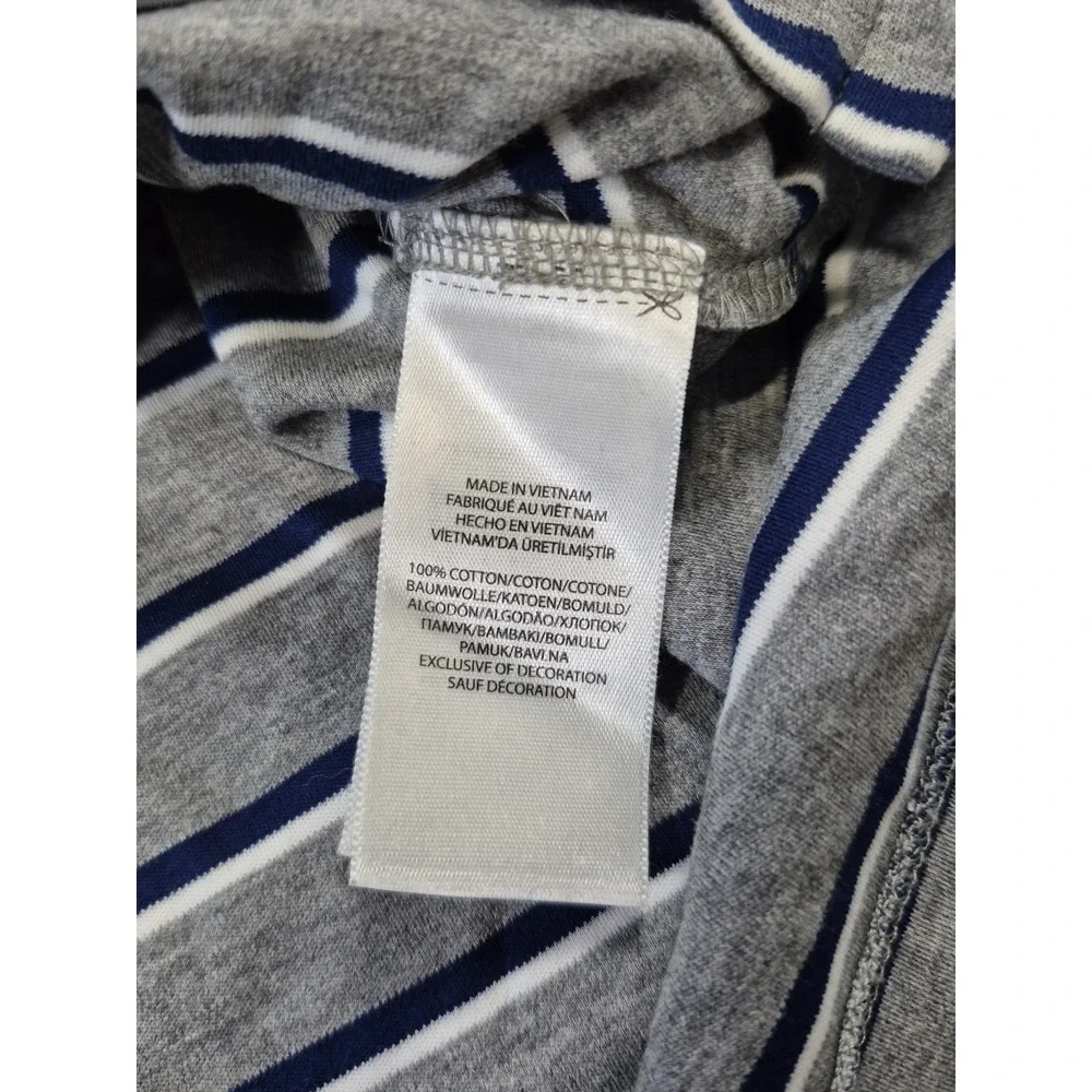 Polo‎ Ralph Lauren Short Sleeve Shirt Mens XXL 2XL Soft Cotton Gray Stripe Flesh